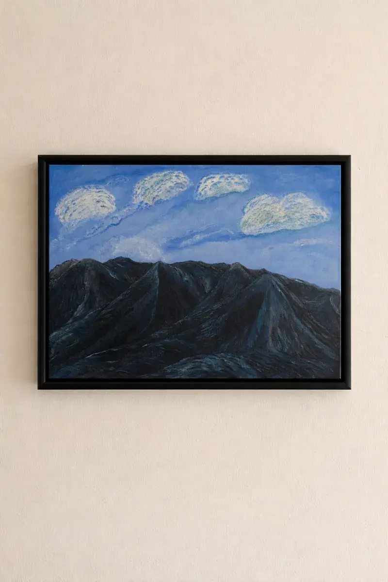 Midnight Peaks Original Landscape Painting