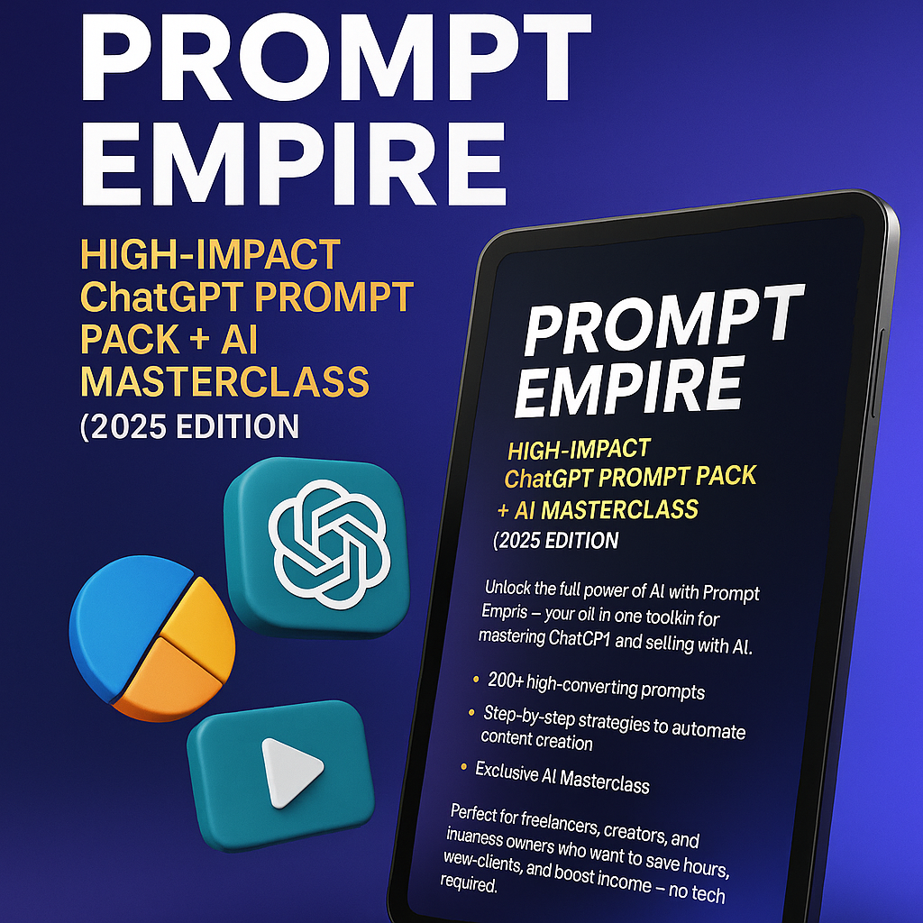 Prompt Empire – High-Impact ChatGPT Prompt Pack + AI Masterclass (2025 Edition)