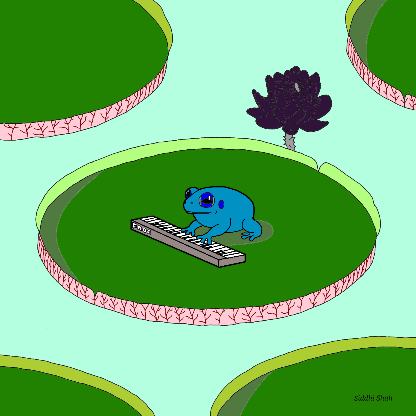 The pianist of the pond 