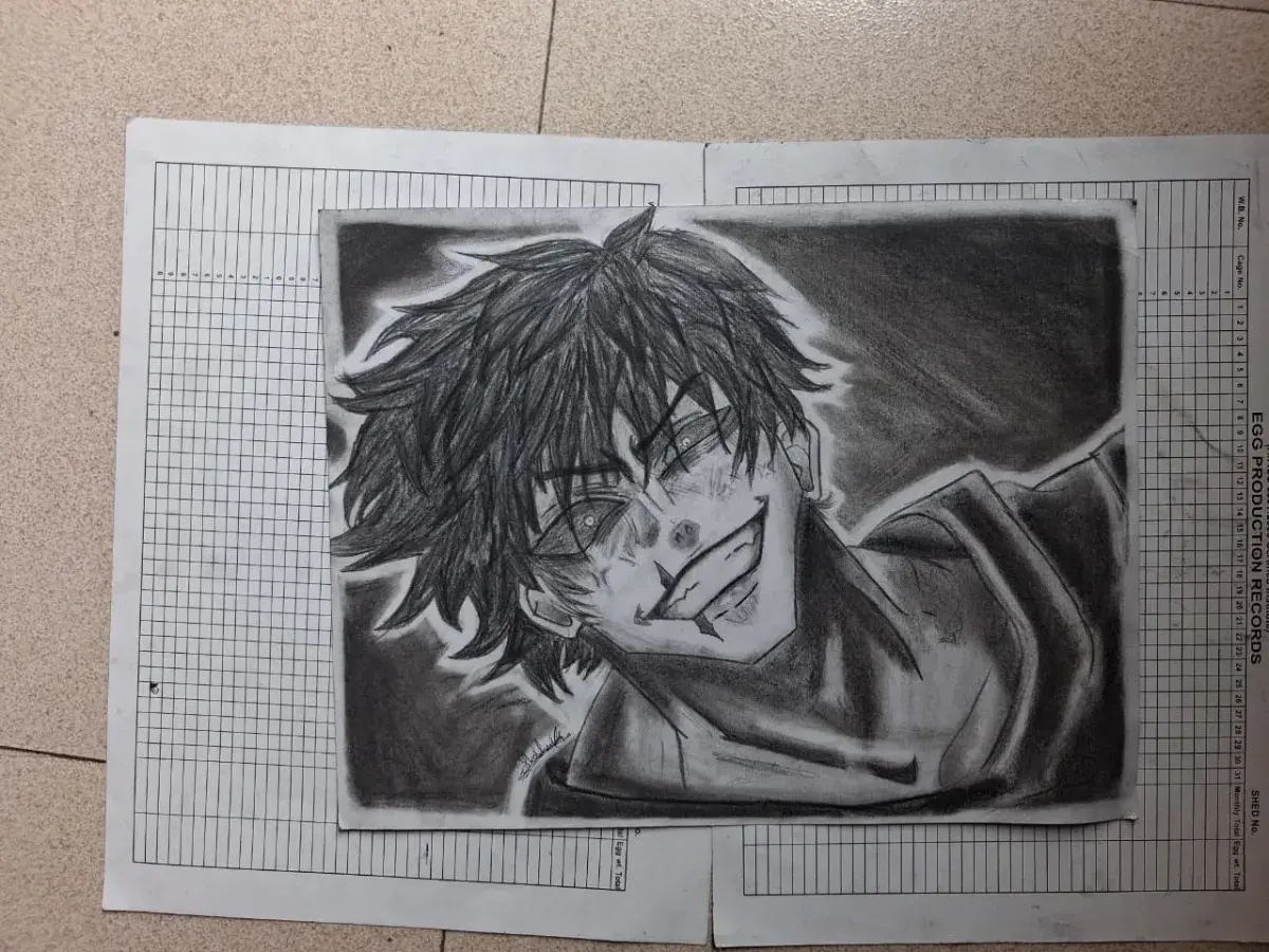 Dark pencil sketch
