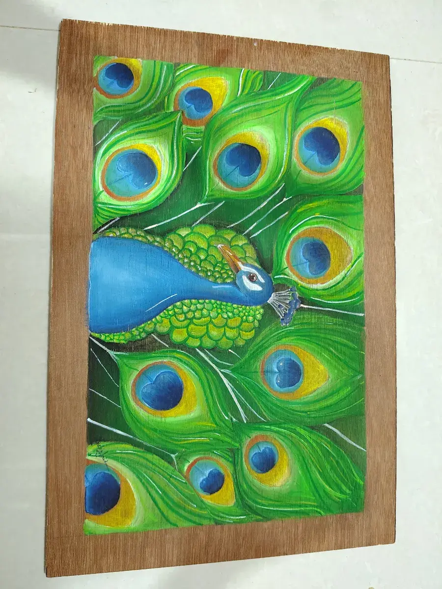 Peacock painting 