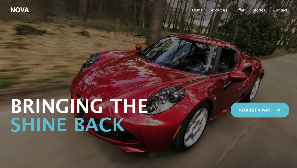 Nova Car Wash – Website Template