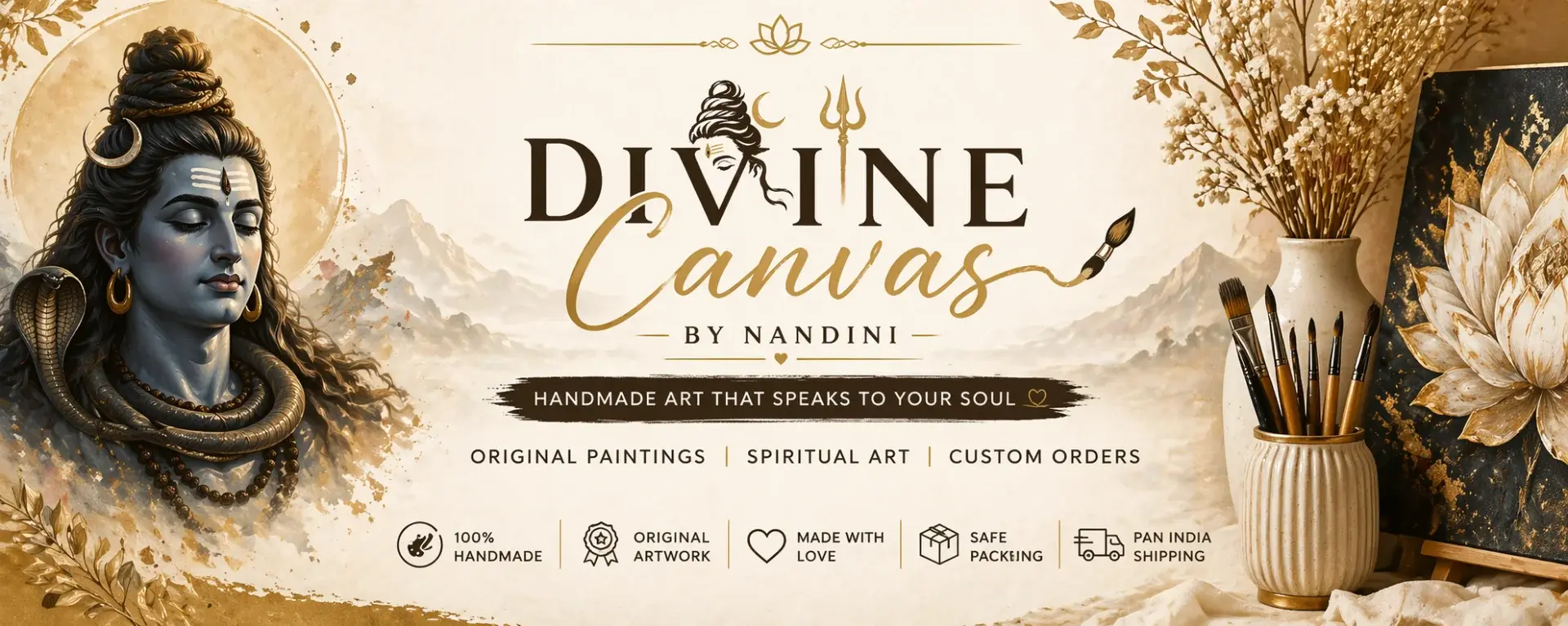 Nandini Arts Studio Banner